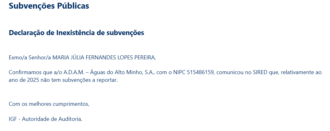 Subvenções 2025